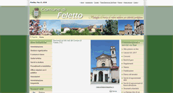 Desktop Screenshot of comune.feletto.to.it